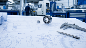 Engineering blueprints with Russian Cyrillic text for technical translation